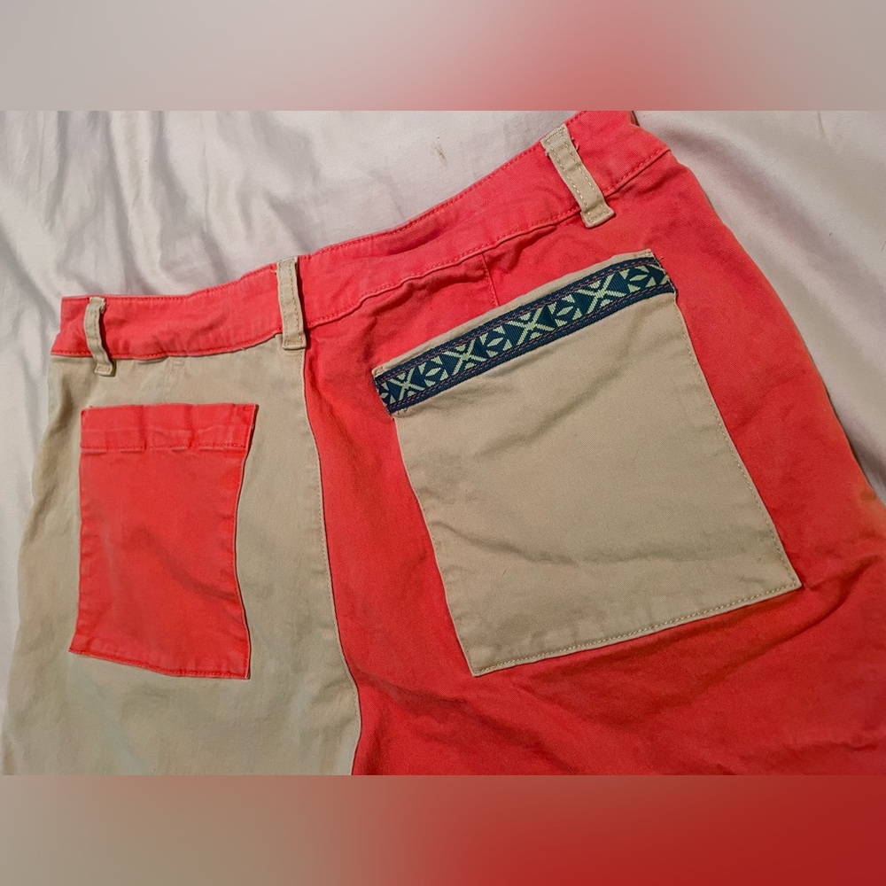Stoic Venture Patch Pocket Shorts women’s 12 tigerlily Taos taupe color summer - Picture 3 of 4